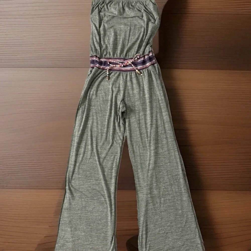 LUCKY BRAND Romper Womens XS/S  Heather Gray Peruvian Spice Sleeveless Cover Up